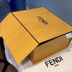 Fendi Mustard Yellow Gift Box